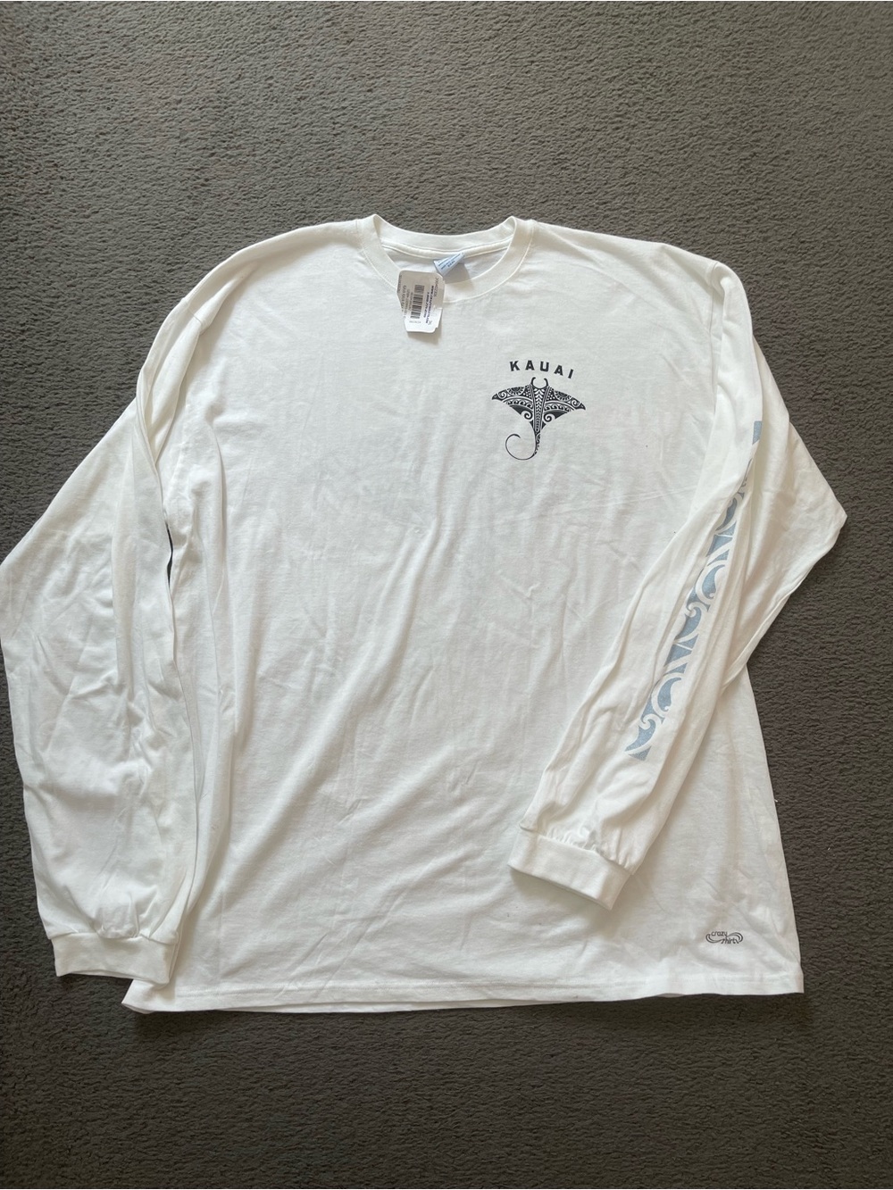 Kauai Graphic Long-Sleeve Tee - White